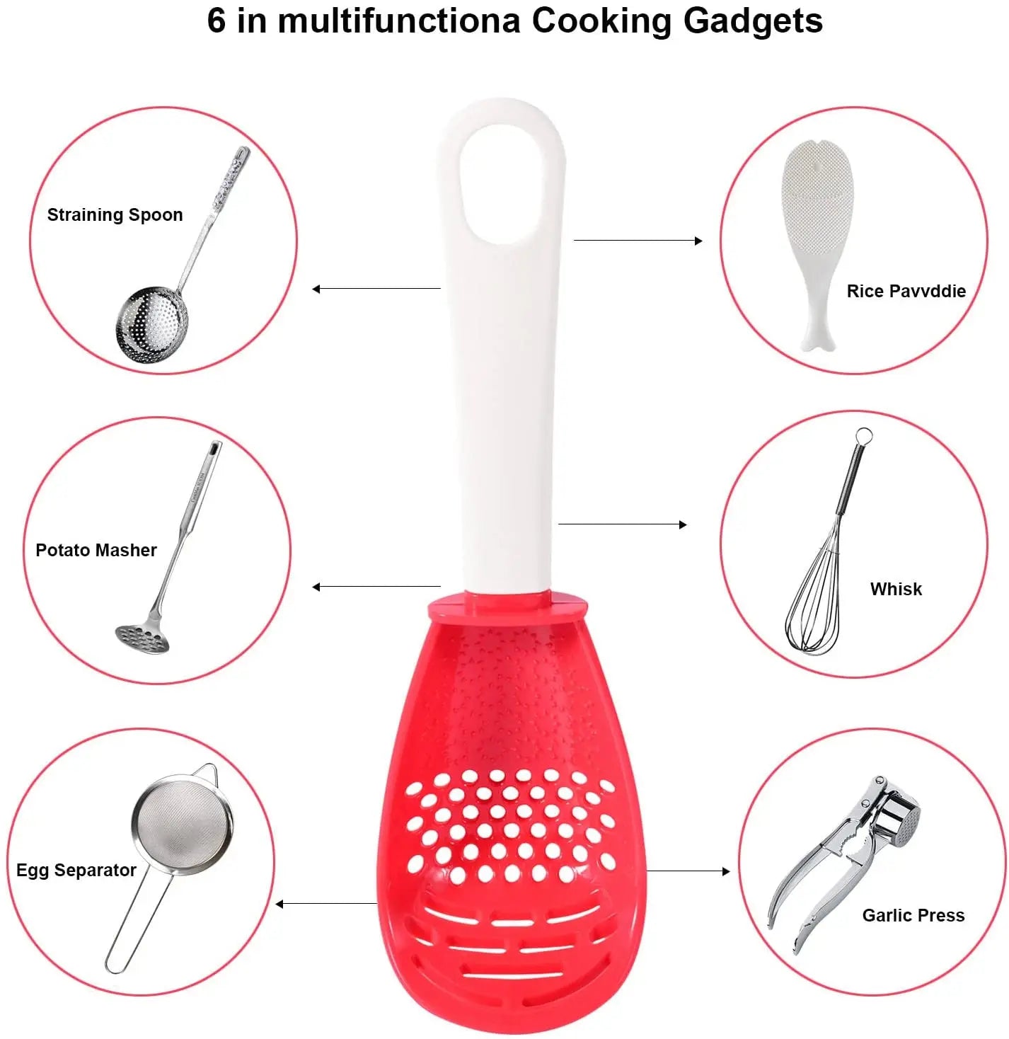 Cuchara de cocina multifuncional